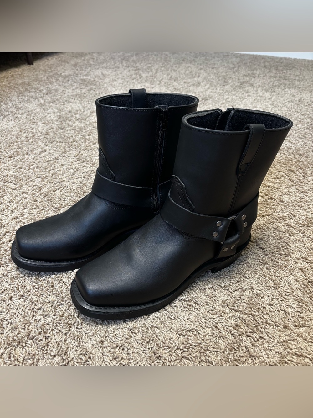 Dingo harness/moto boots Black Leather Mid-Calf mens 10.5 EW Bikercore
